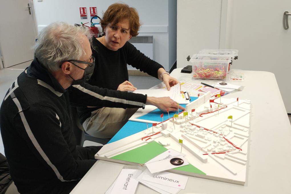 1-Récolte de l'expertise d'usage grâce à la maquette du quartier