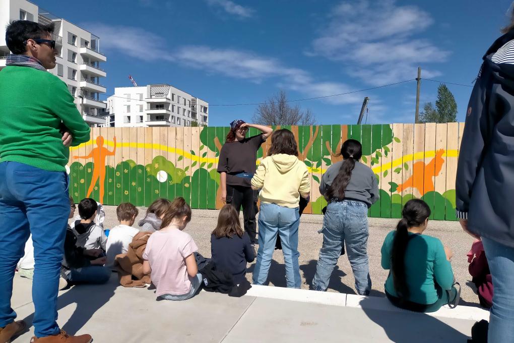 Ateliers pédagogiques avec les élémentaires du quartier en Mars 2024